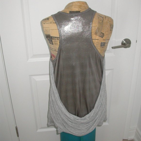 Silver Sling Back Tank Top - Picture 3 of 6
